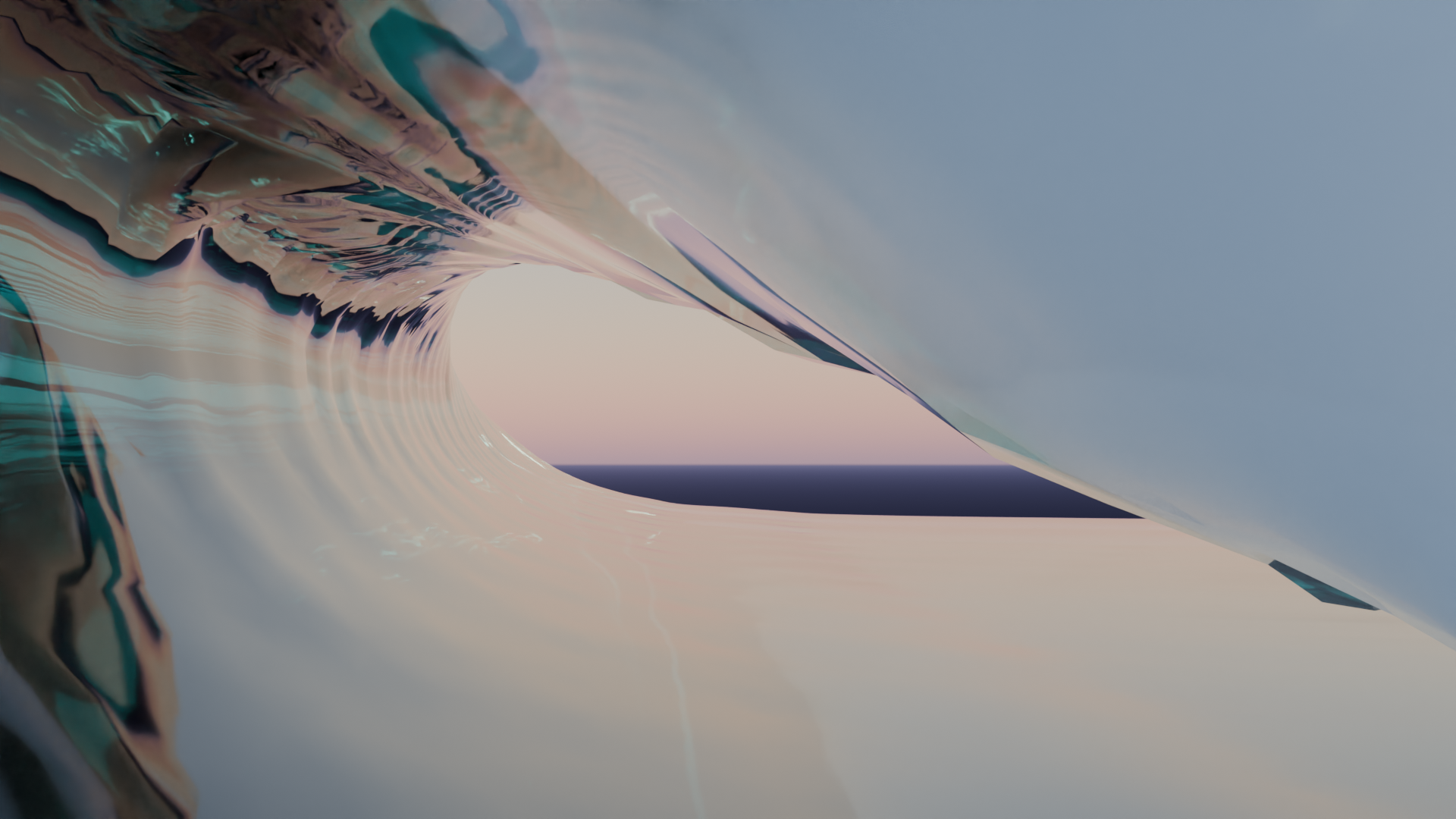 Вид из трубы Teahupoo концепта